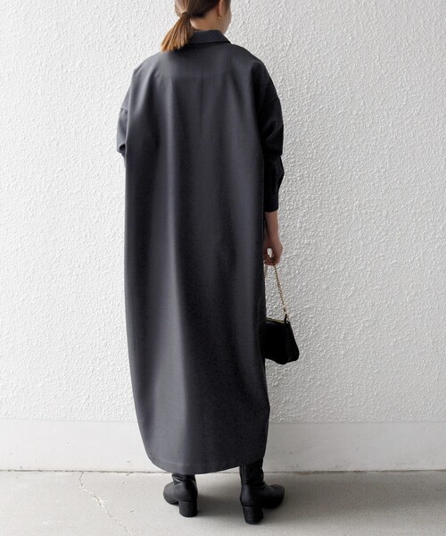 SHIPS any ワンピース any:「洗濯機可能」サージ スキッパー シャツ