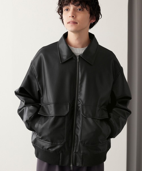 「MONO-MART」 ブルゾン S ブラック メンズ_画像2