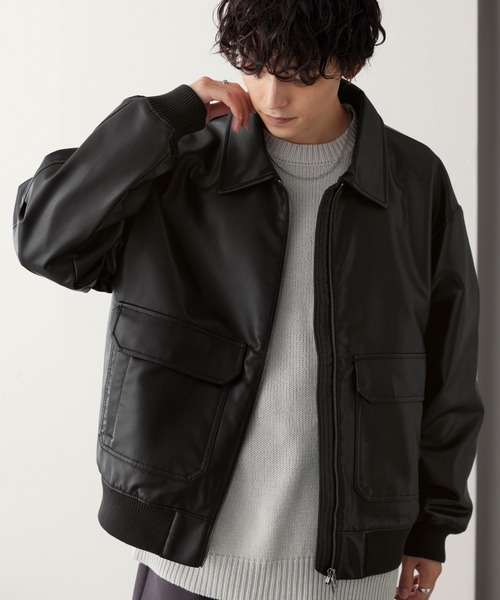 「MONO-MART」 ブルゾン S ブラック メンズ_画像5