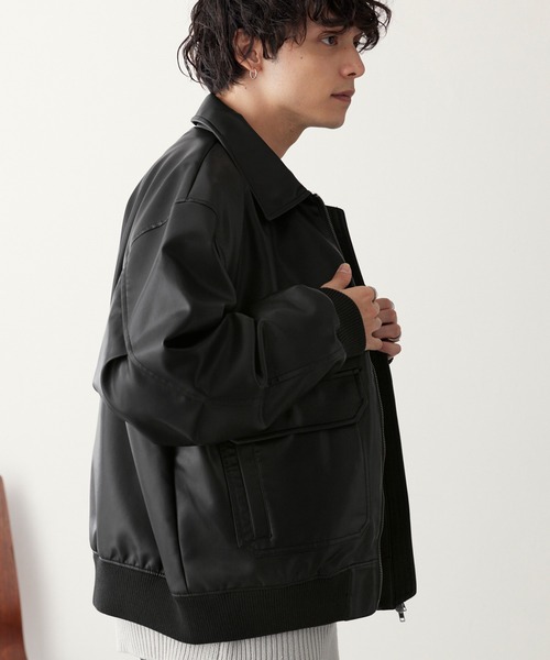 「MONO-MART」 ブルゾン S ブラック メンズ_画像7