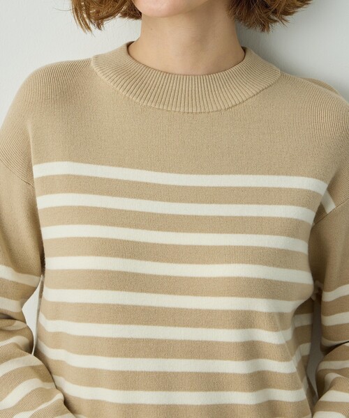 Petit Honfleur（プチオンフルール） ニット セーター 配色ボーダー
