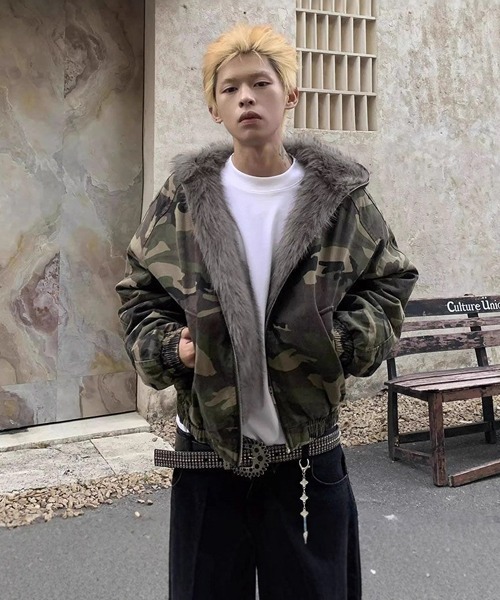 Ressaca（レサーカ） ブルゾン アウター オーバーサイズカモフラージュ