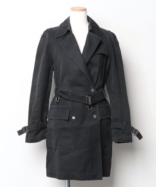 GUCCI（グッチ） トレンチコート 38 ブラック レディース : ZOZOTOWN