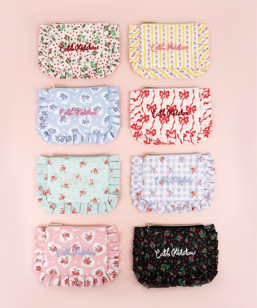 Cath Kidston Hello Kitty フリルティッシュポーチ Cath Kidston（キャス・キッドソン） ポーチ フリルティッシュポーチ