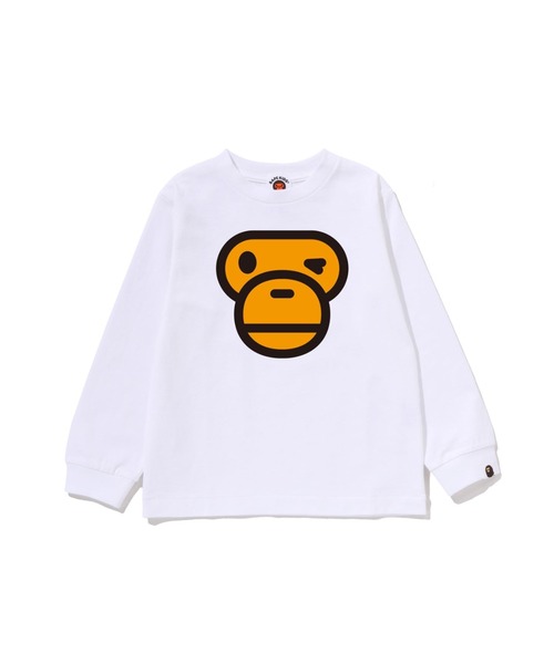 A BATHING APE（アベイシングエイプ） tシャツ WINKING MILO FACE LS