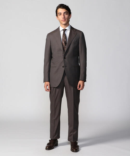 tomorrowland スーツ　ブラウン　メンズ　セットアップ TOMORROWLAND（トゥモローランド） スーツ 46 ブラウン メンズ