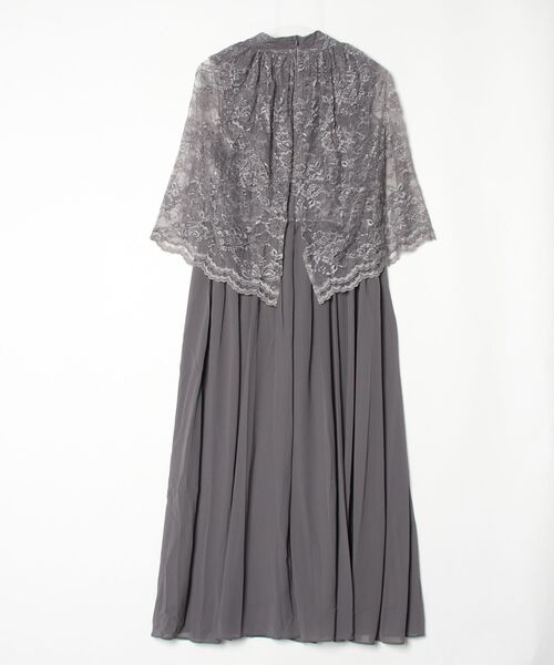 「Cinderella」 半袖ワンピース X-LARGE ダークグレー レディース_画像2