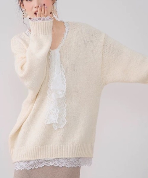 AsRiRe ニットカーディガン M ホワイト レディース : ZOZOTOWN Yahoo