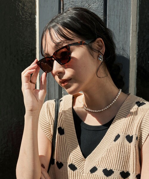 「FREAK'S STORE」 サングラス ONE SIZE ブラック レディース_画像4