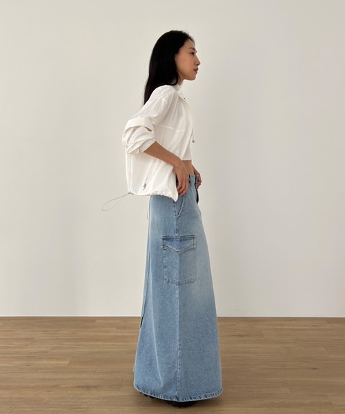 「Didot.showroom」 デニムスカート M ライトブルー レディース_画像5