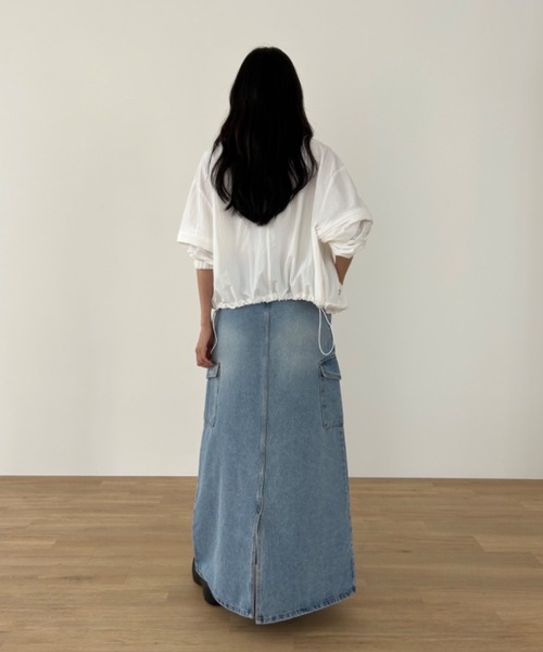 「Didot.showroom」 デニムスカート M ライトブルー レディース_画像7