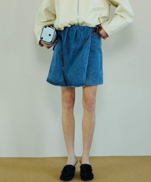 MAISON SPECIAL（メゾンスペシャル） デニムスカート Drape Denim