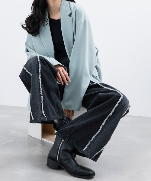 「JUNRED」 デニムパンツ S ネイビー メンズ_画像4