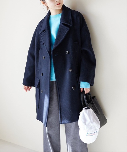 SLOBE IENA（スローブイエナ） ピーコート 36 ネイビー レディース
