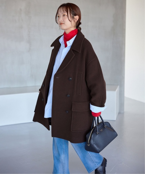 SLOBE IENA（スローブイエナ） ピーコート 36 ネイビー レディース