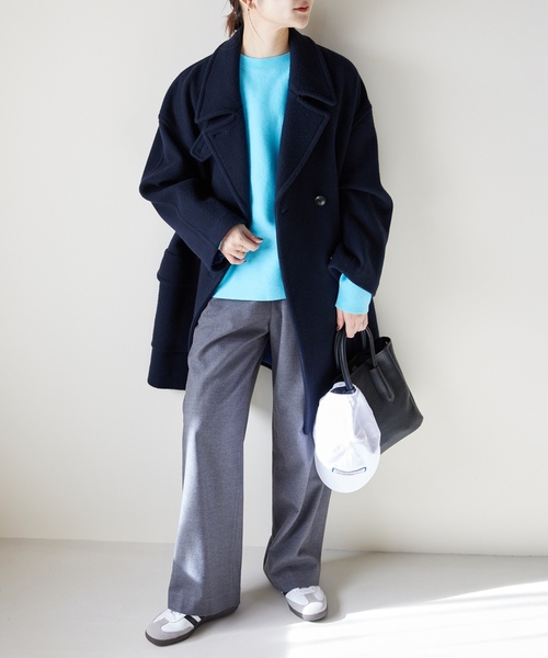 SLOBE IENA（スローブイエナ） ピーコート 36 ネイビー レディース