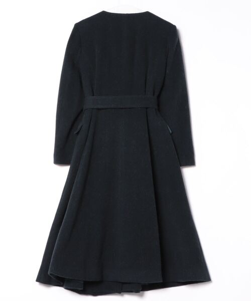 「AIMER」 ノーカラーコート MEDIUM ライトグレー レディース_画像2