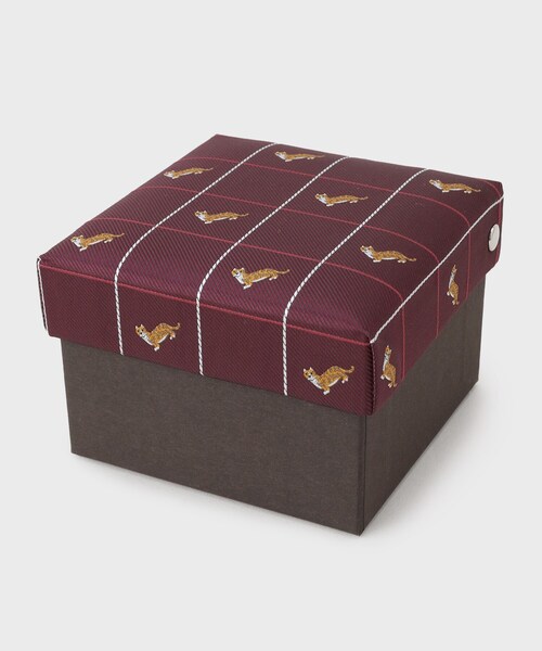 TAKEO KIKUCHI（タケオキクチ） ネクタイ 猫チェンジタイ タイバーBOX