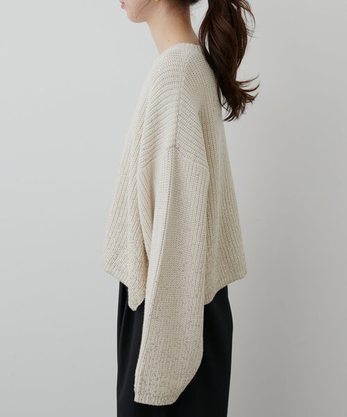 「natural couture」 長袖ニット FREE アイボリー レディース_画像7