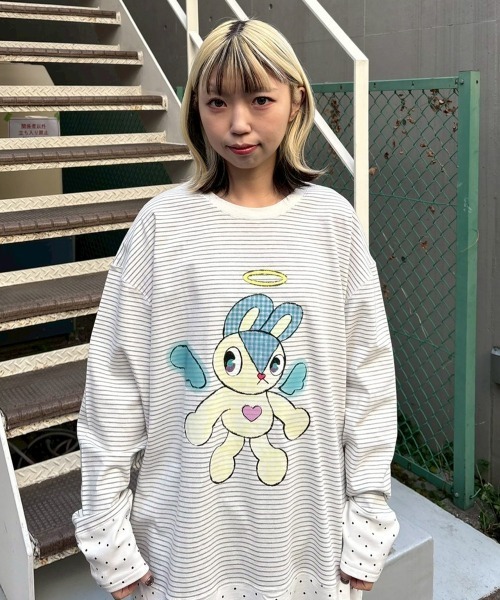 Candy Stripper（キャンディーストリッパー） tシャツ ANGEL BUNNY