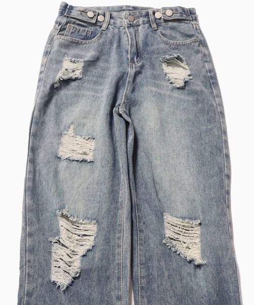 「Theater code」 デニムパンツ 2XL ブルー レディース_画像5