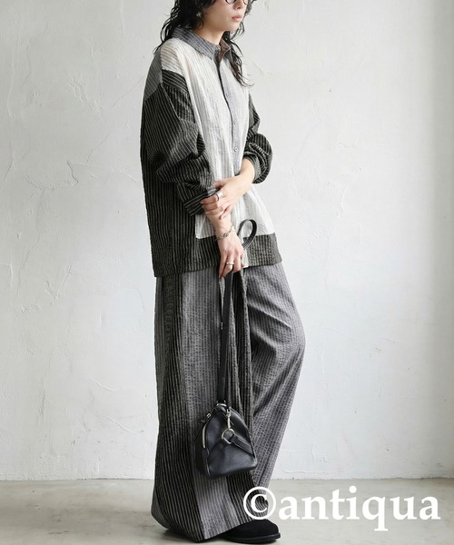 アンティ出品 antiqua（アンティカ） イージーパンツ M/L グレー メンズ : ZOZOTOWN