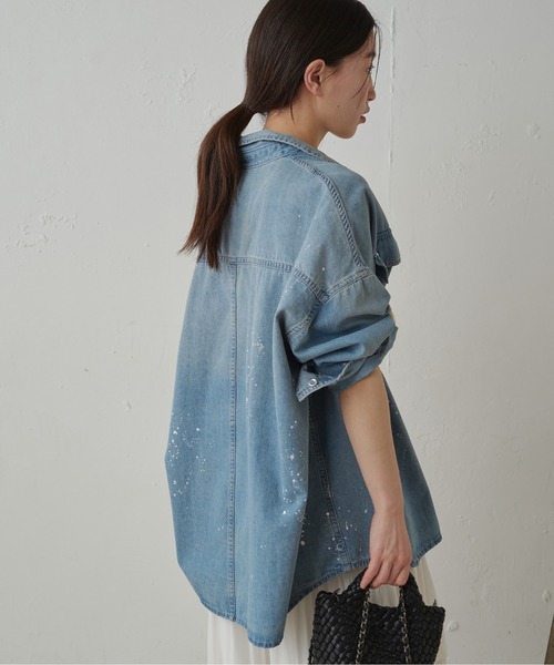 Loungedress（ラウンジドレス） 長袖シャツ FREE ブルー レディース