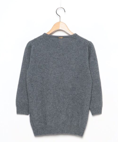 MUSE de Deuxieme Classeライトグレーニット MUSE de Deuxieme Classe 「MUSE classe」 7分袖ニット - グレー