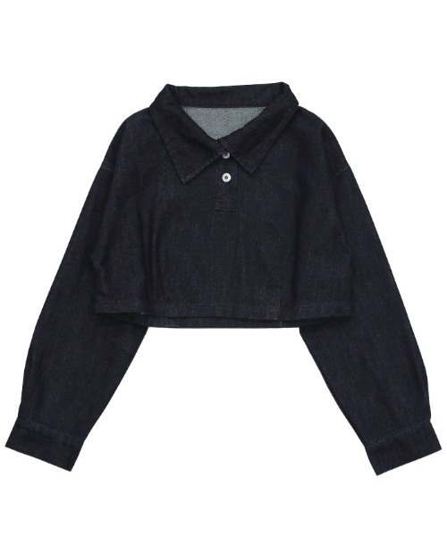 「select MOCA」 長袖シャツ FREE ブラック レディース_画像7