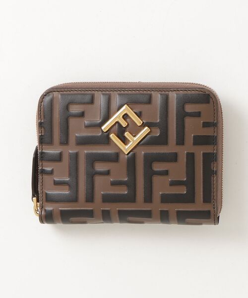 FENDI（フェンディ） FFダイヤモンド 財布 - ブラウン レディース