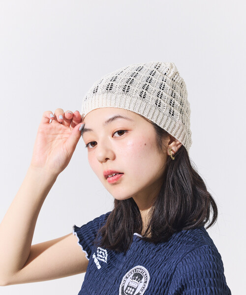 FREAK'S STORE(フリークスストア) ニット帽 ニットキャップ かぎ編み FREAK'S STORE(フリークスストア) ニット帽 ニットキャップ かぎ編み