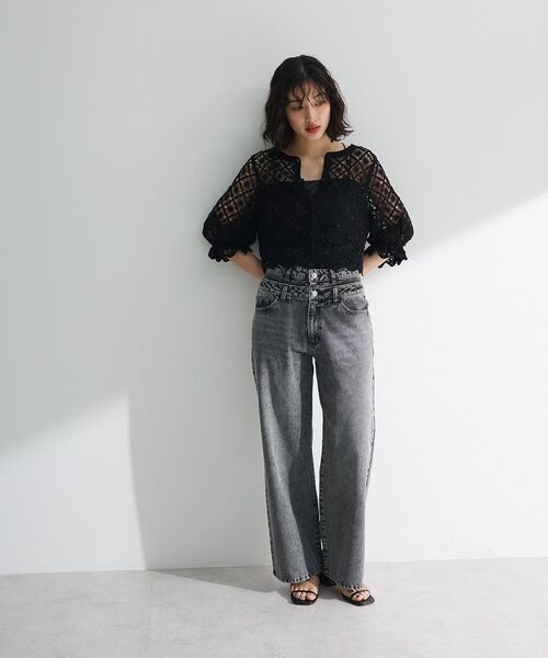 「Sugar spoon」 カーディガン FREE グレイッシュベージュ レディース_画像3