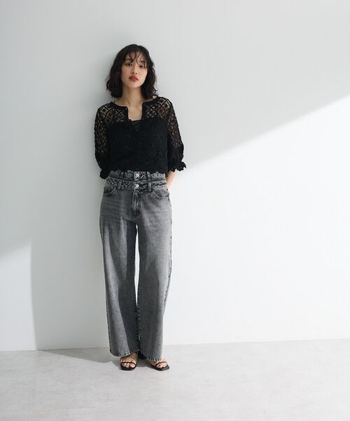 「Sugar spoon」 カーディガン FREE グレイッシュベージュ レディース_画像4