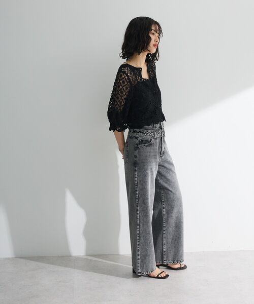 「Sugar spoon」 カーディガン FREE グレイッシュベージュ レディース_画像5