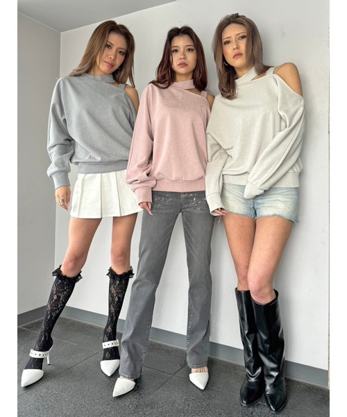 「EGOIST」 スウェットカットソー FREE ベージュ レディース_画像3