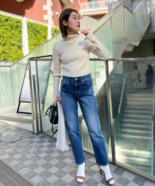 「Rie Miller」 デニムパンツ 38 ネイビー レディース_画像2