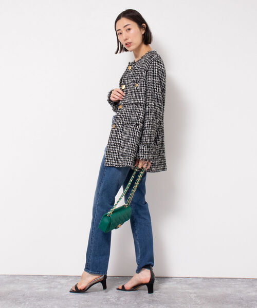 「Rie Miller」 デニムパンツ 38 ネイビー レディース_画像4