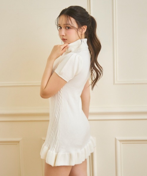 tity & co. ワンピース TITTY＆CO.（ティティーアンドコー） ワンピース ラメロゴケーブル