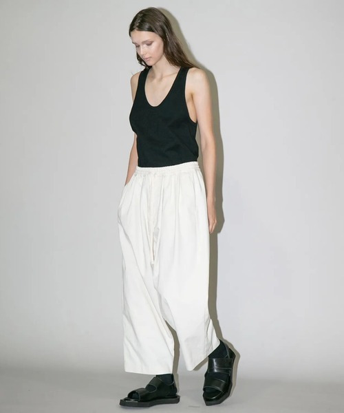 パンツ 「my beautiful landlet」COTTON ＆ POLYESTER × SWEAT WIDE EASY PANTS_5