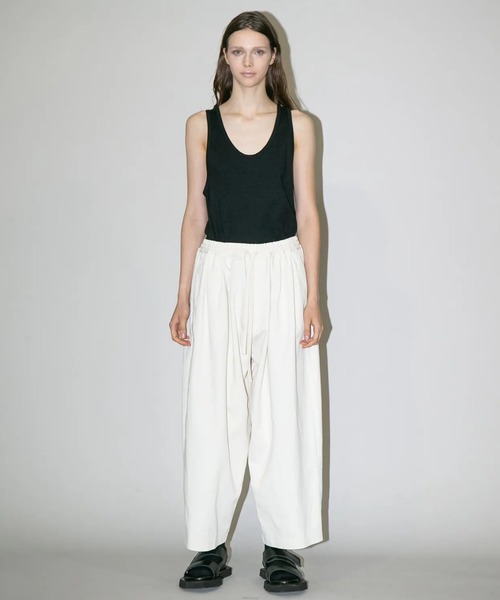 パンツ 「my beautiful landlet」COTTON ＆ POLYESTER × SWEAT WIDE EASY PANTS_6