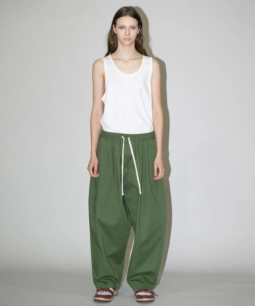 パンツ 「my beautiful landlet」COTTON ＆ POLYESTER × SWEAT WIDE EASY PANTS_16