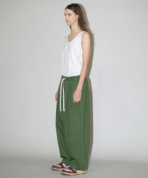 パンツ 「my beautiful landlet」COTTON ＆ POLYESTER × SWEAT WIDE EASY PANTS_17