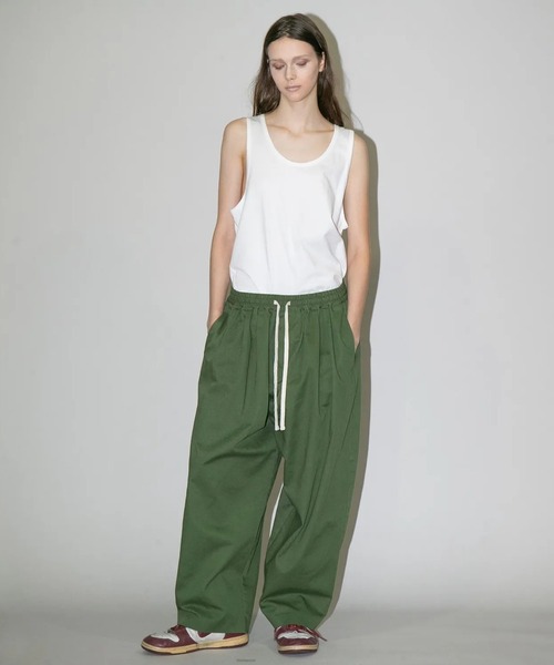 パンツ 「my beautiful landlet」COTTON ＆ POLYESTER × SWEAT WIDE EASY PANTS_19