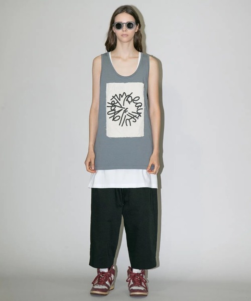 パンツ 「my beautiful landlet」COTTON ＆ POLYESTER × SWEAT WIDE EASY PANTS_11