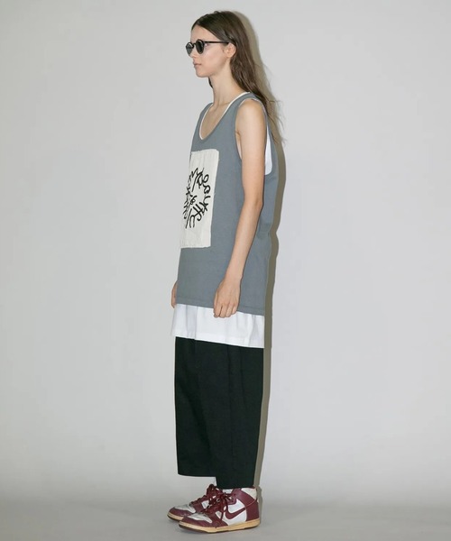 パンツ 「my beautiful landlet」COTTON ＆ POLYESTER × SWEAT WIDE EASY PANTS_12