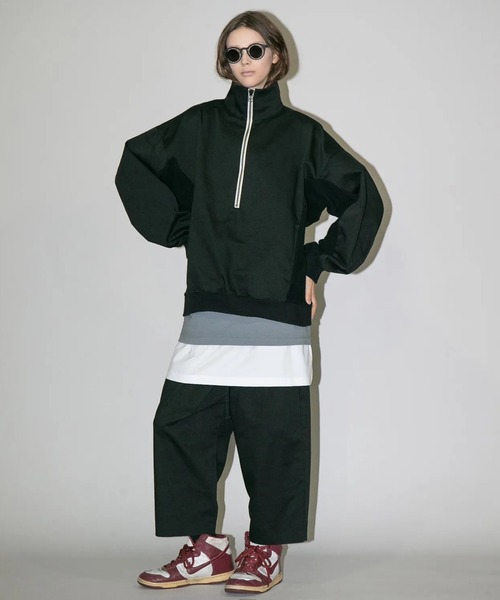 パンツ 「my beautiful landlet」COTTON ＆ POLYESTER × SWEAT WIDE EASY PANTS_14