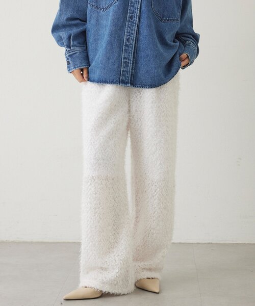 「THE PAUSE」 イージーパンツ FREE ホワイト レディース_画像3