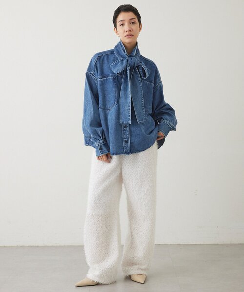 「THE PAUSE」 イージーパンツ FREE ホワイト レディース_画像5