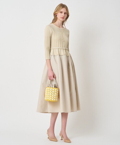 ANAYI（アナイ） ワンピース タフタドッキング ワンピース : ZOZOTOWN