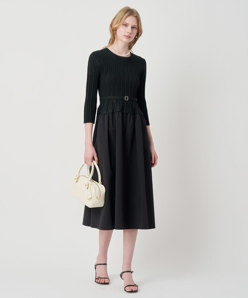 ANAYI（アナイ） ワンピース タフタドッキング ワンピース : ZOZOTOWN